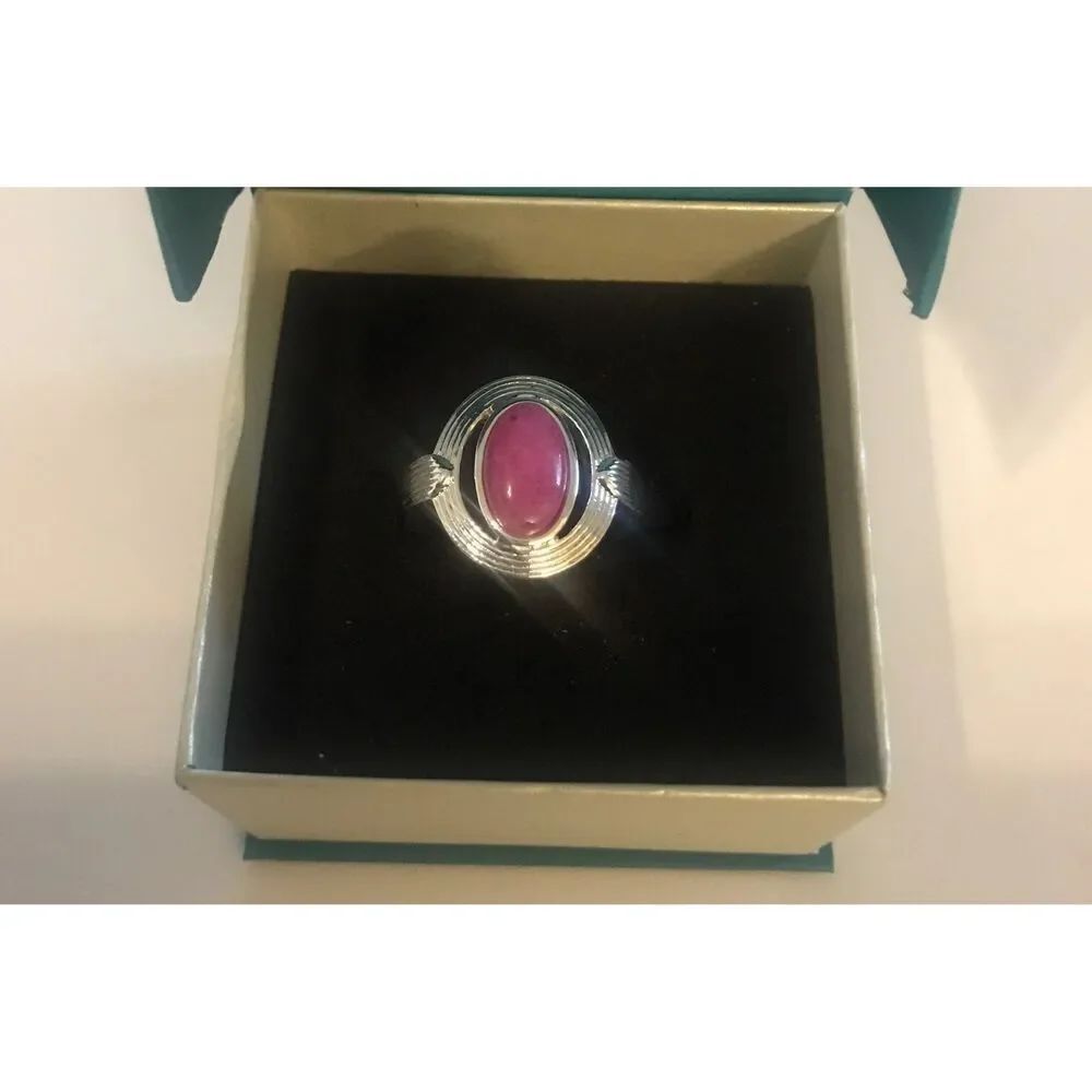 New~Oval Mulberry Quartzite Ring Sz 9 by Jewelry Designer Samantha Wills